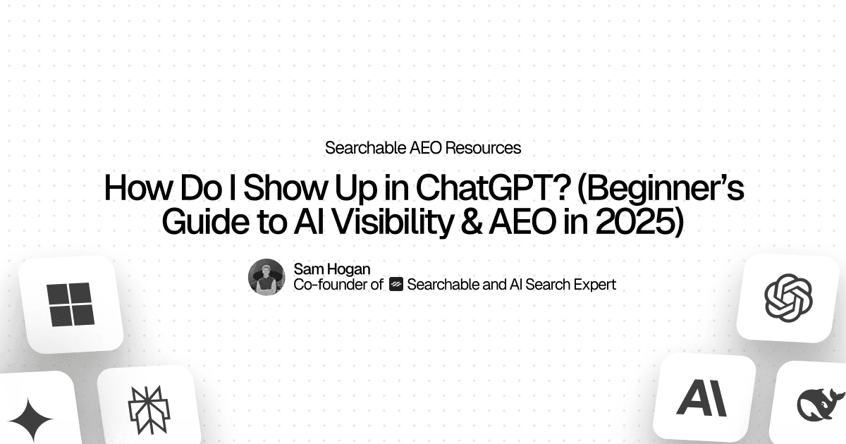 How Do I Show Up in ChatGPT in 2026? The LLM‑Native Visibility Playbook hero image
