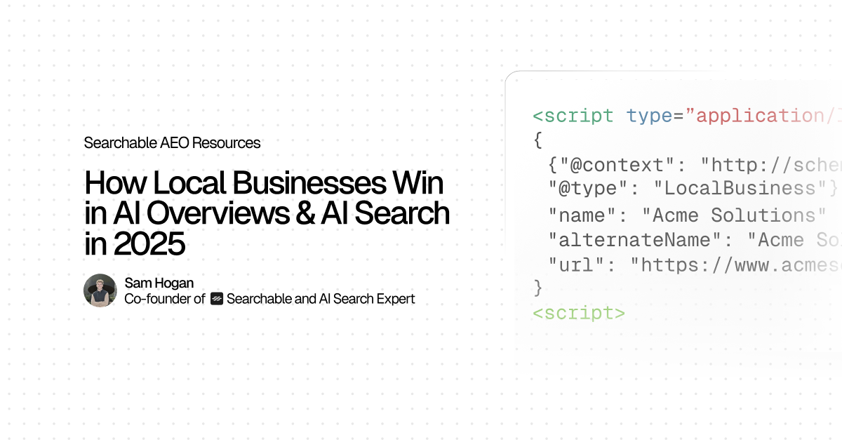 How Local Businesses Win in AI Overviews & AI Search (Updated for 2026 ...
